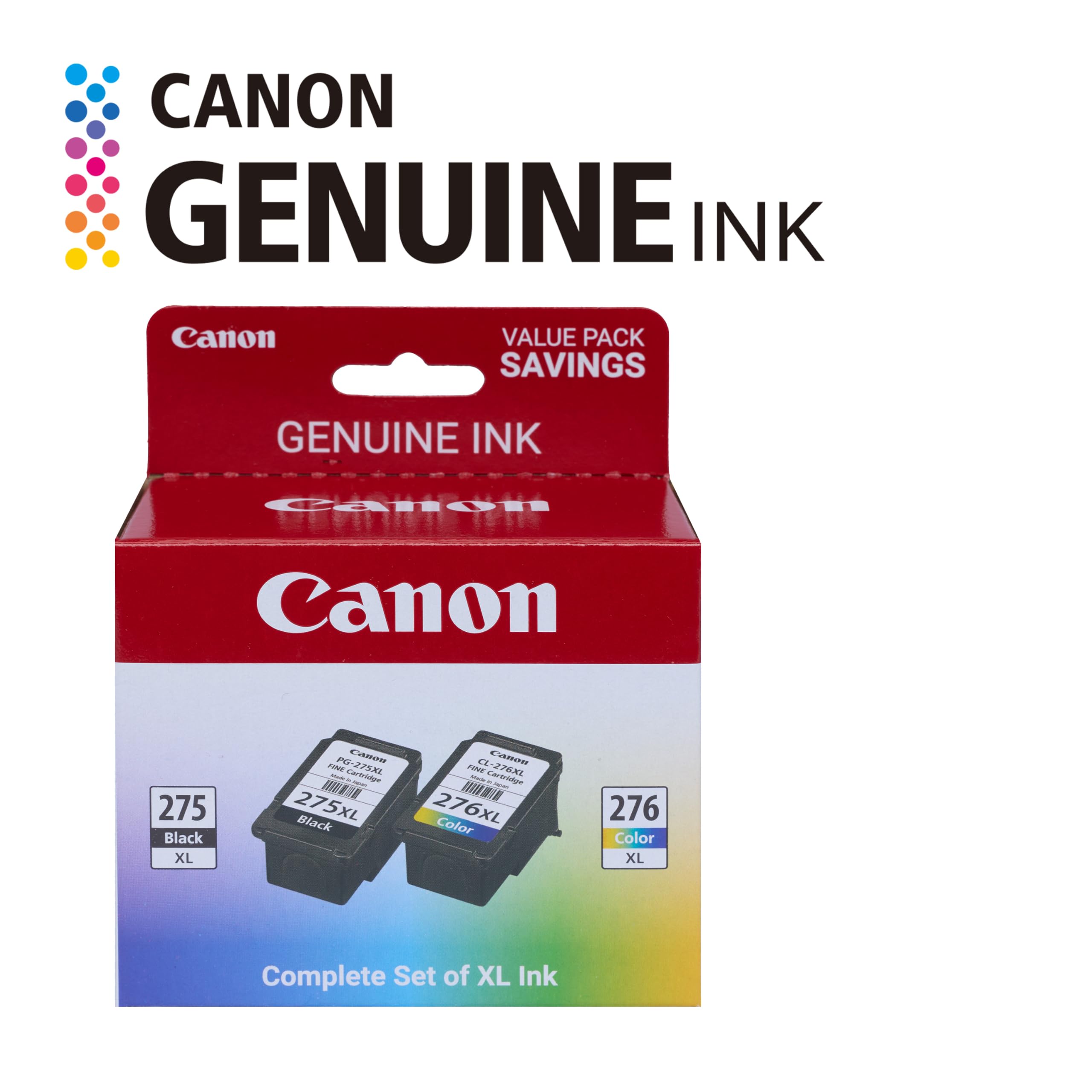 Amazon.com: Canon PG-275 XL / CL-276 XL Genuine Ink Value Pack (2